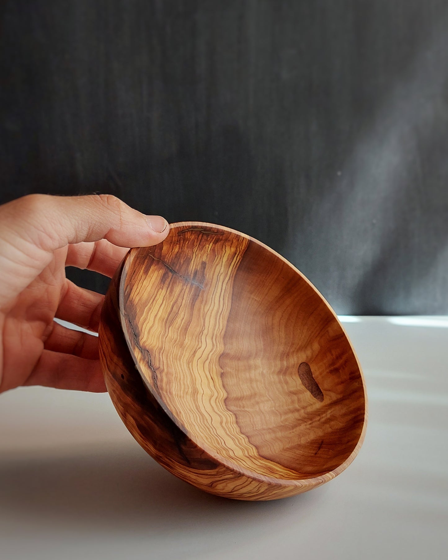 A02 Cuenco de madera de Olivo