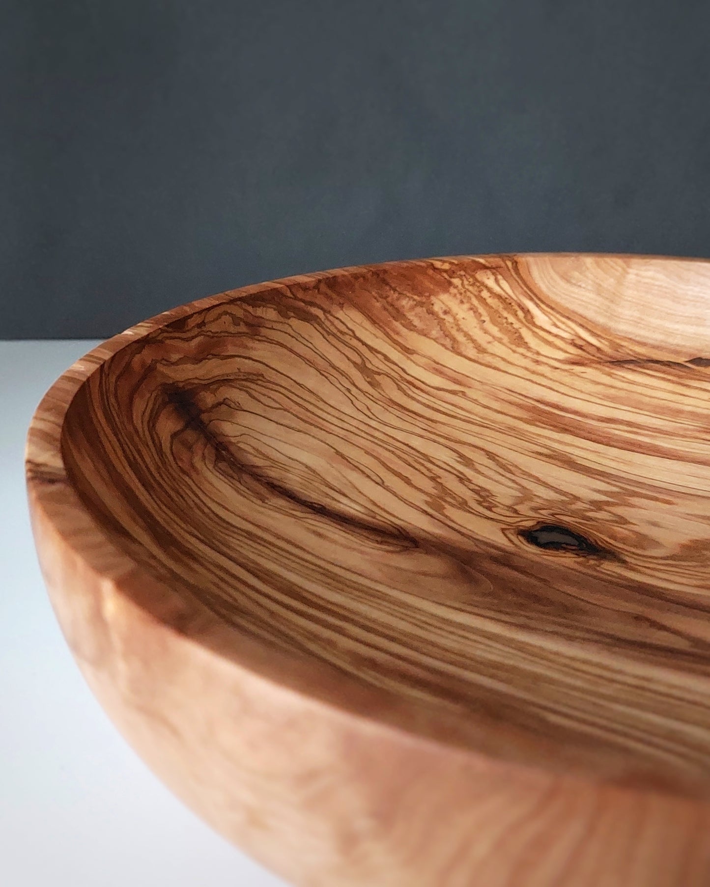 A38 Olive wood centerpiece