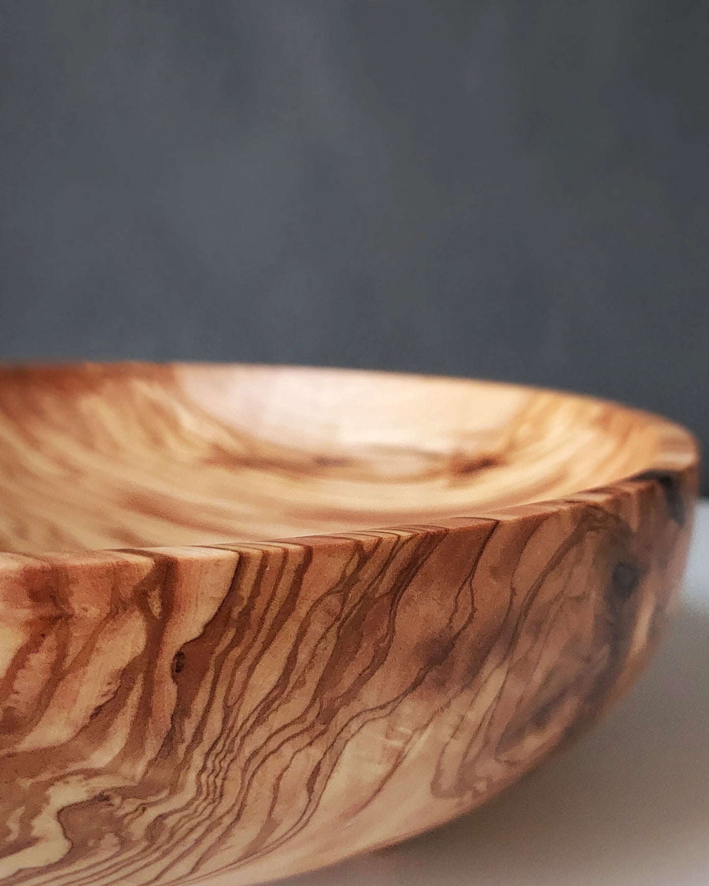 A38 Olive wood centerpiece
