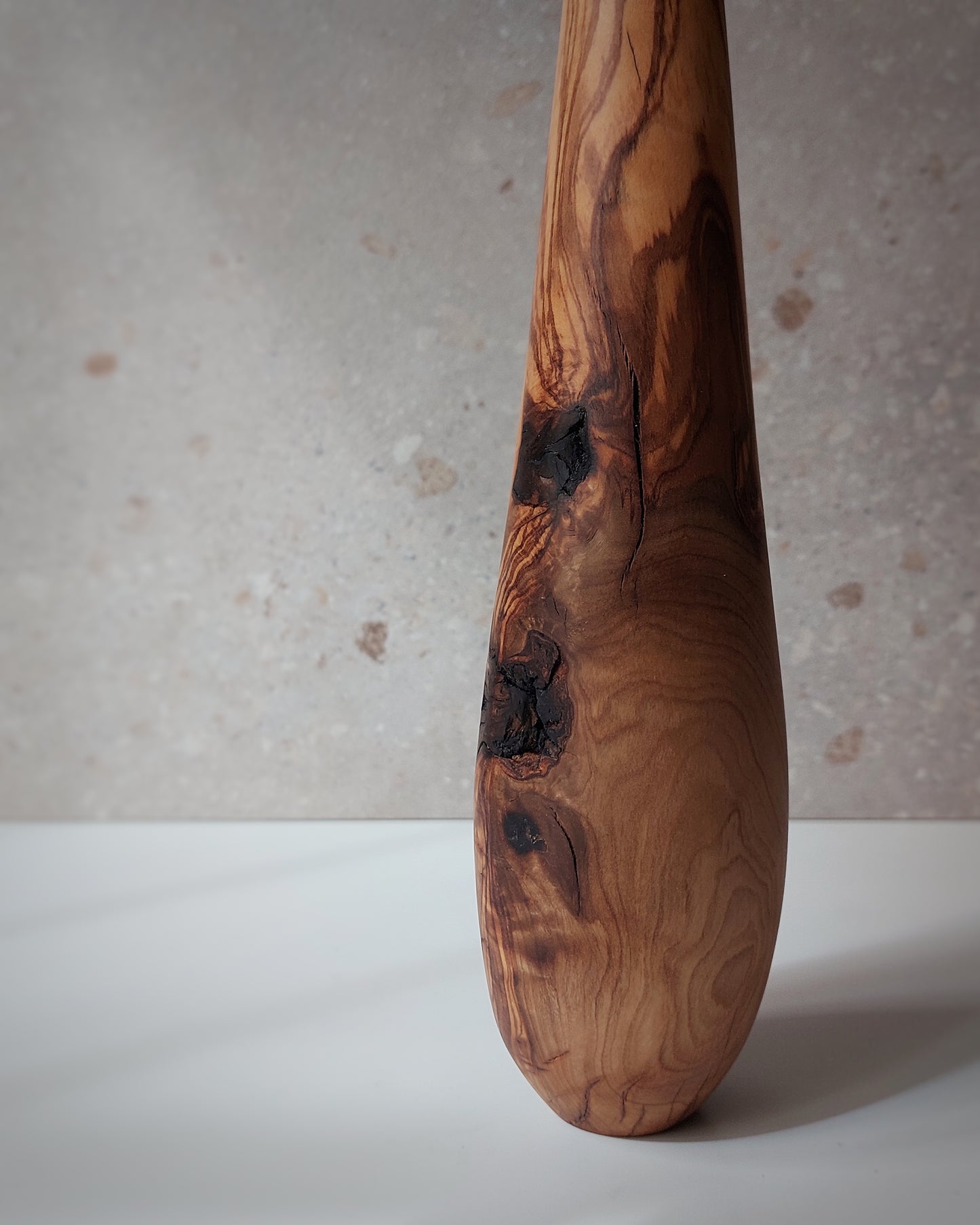 B35 Olive wood vase