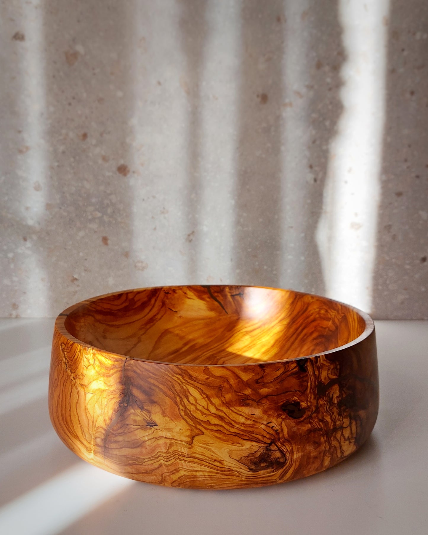 A55 Spanish Olive Wood Centerpiece