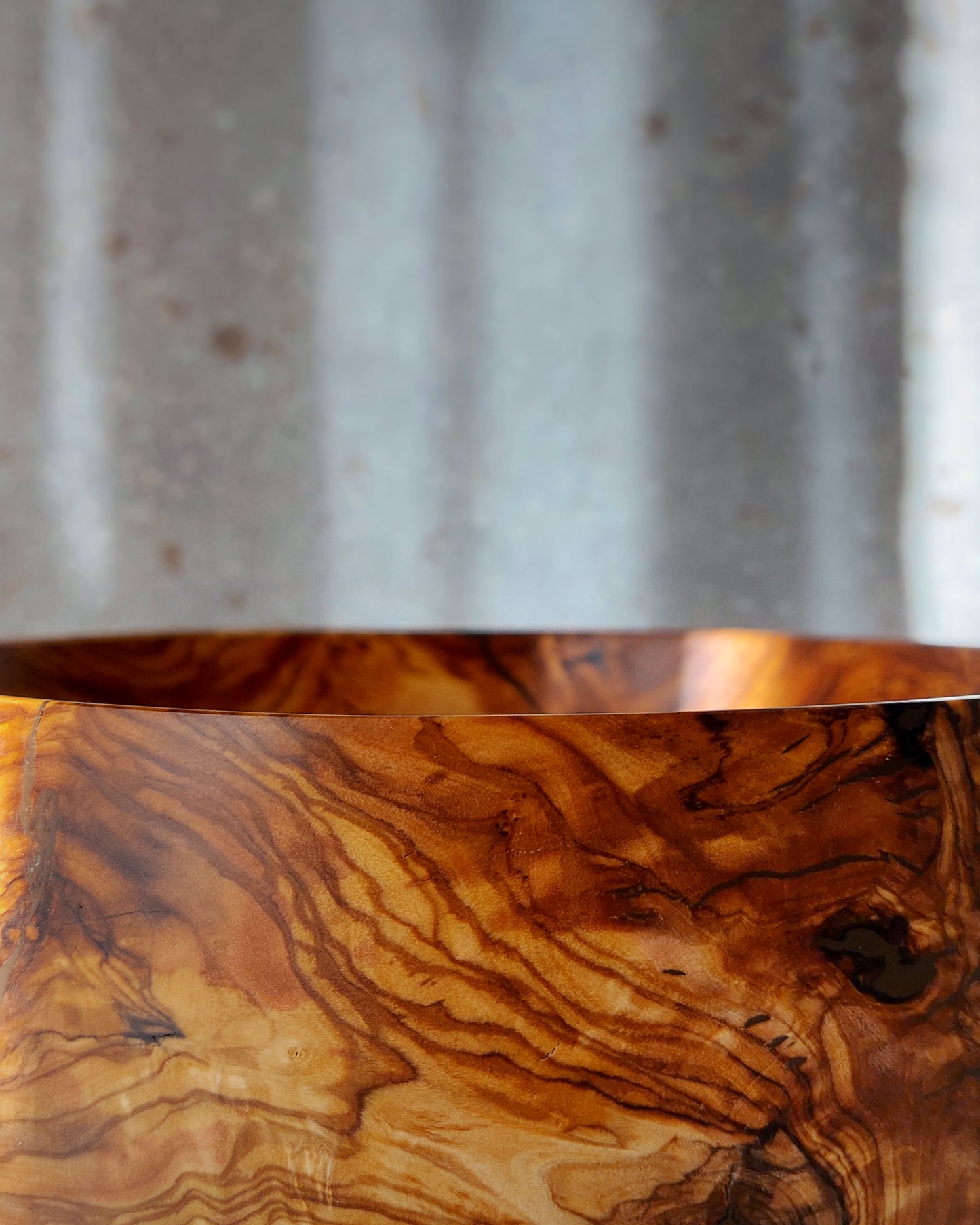 A55 Spanish Olive Wood Centerpiece
