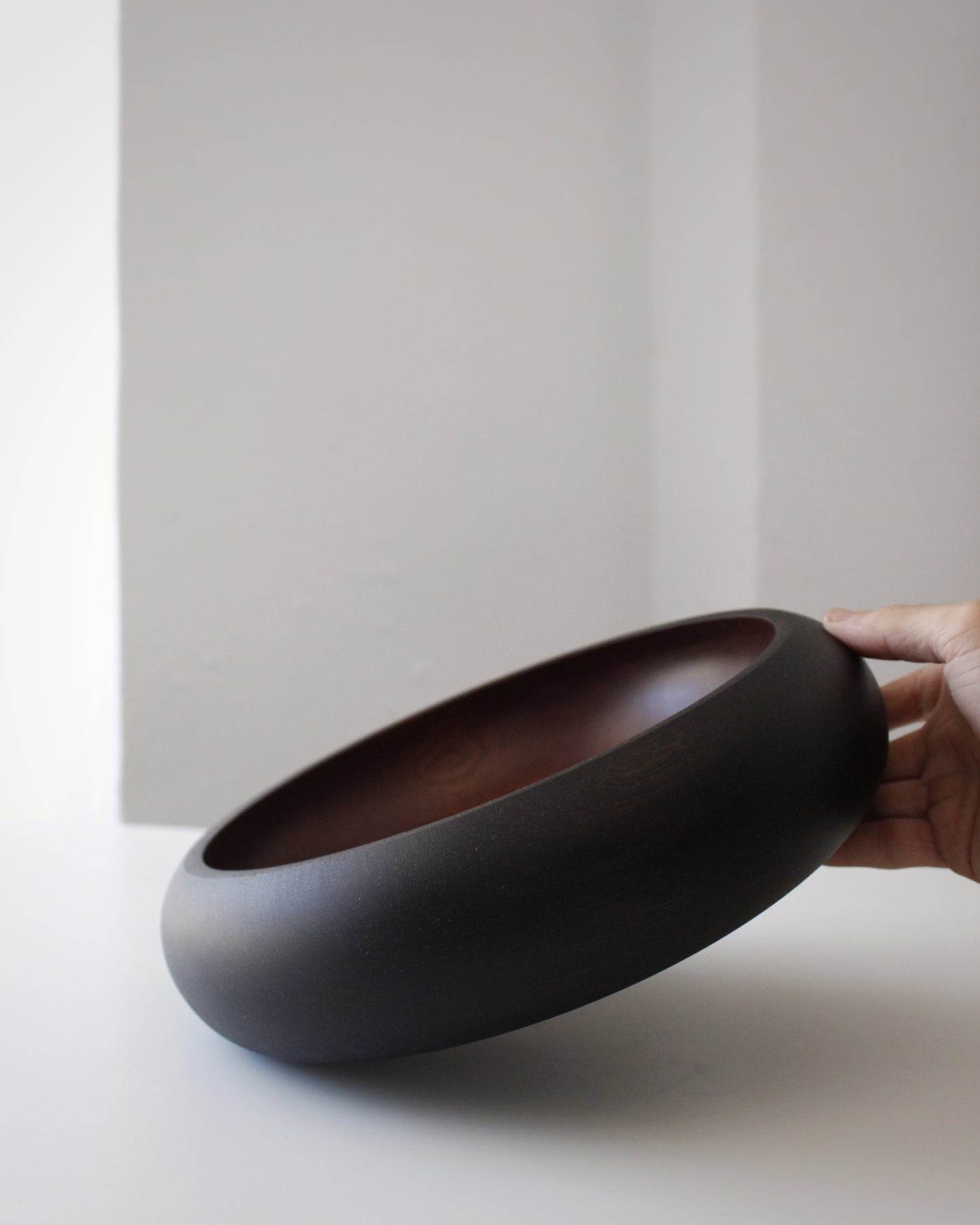 A117 Ebonized Sapele wood center