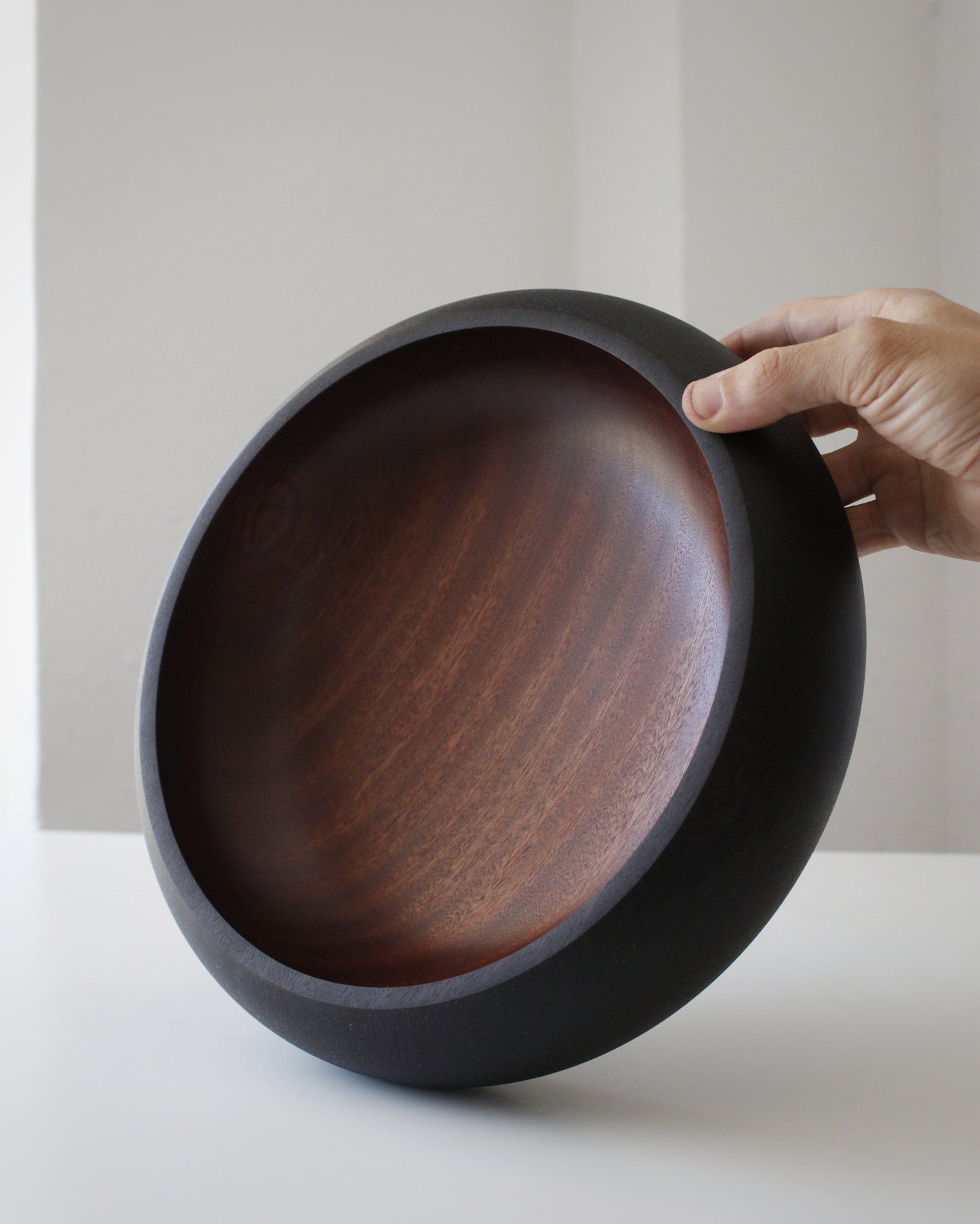A117 Ebonized Sapele wood center