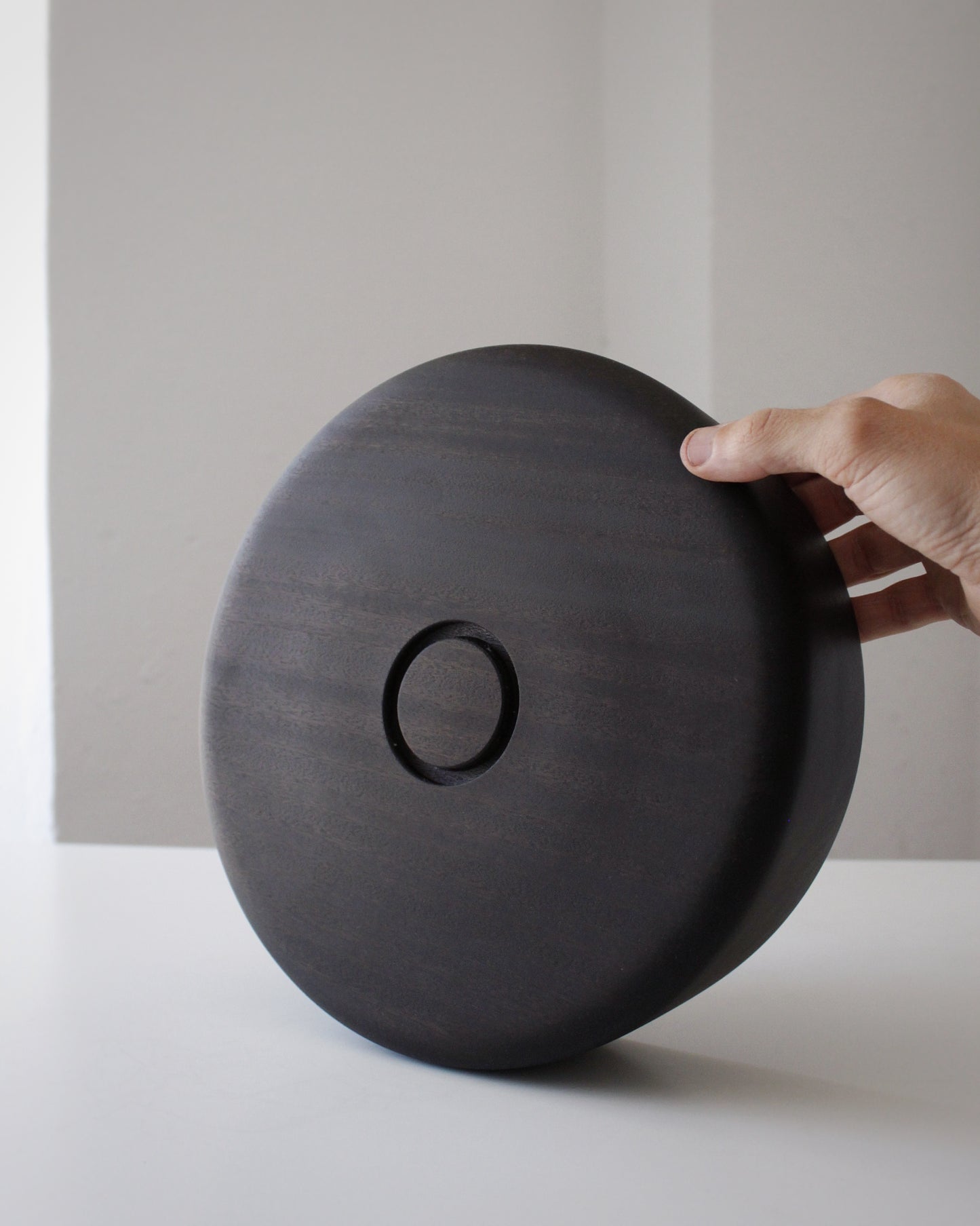 A118 Ebonized Sapele wood center