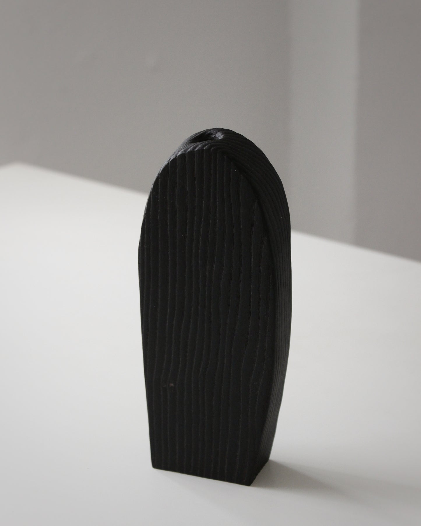 B47 Set Burnt Ash Wood Vase
