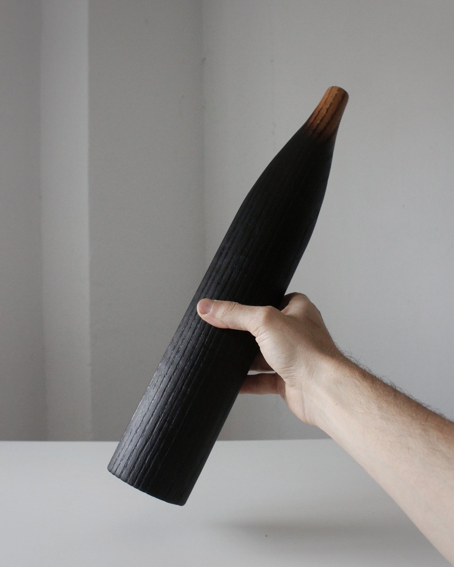 B46 European Oak Wood Vase