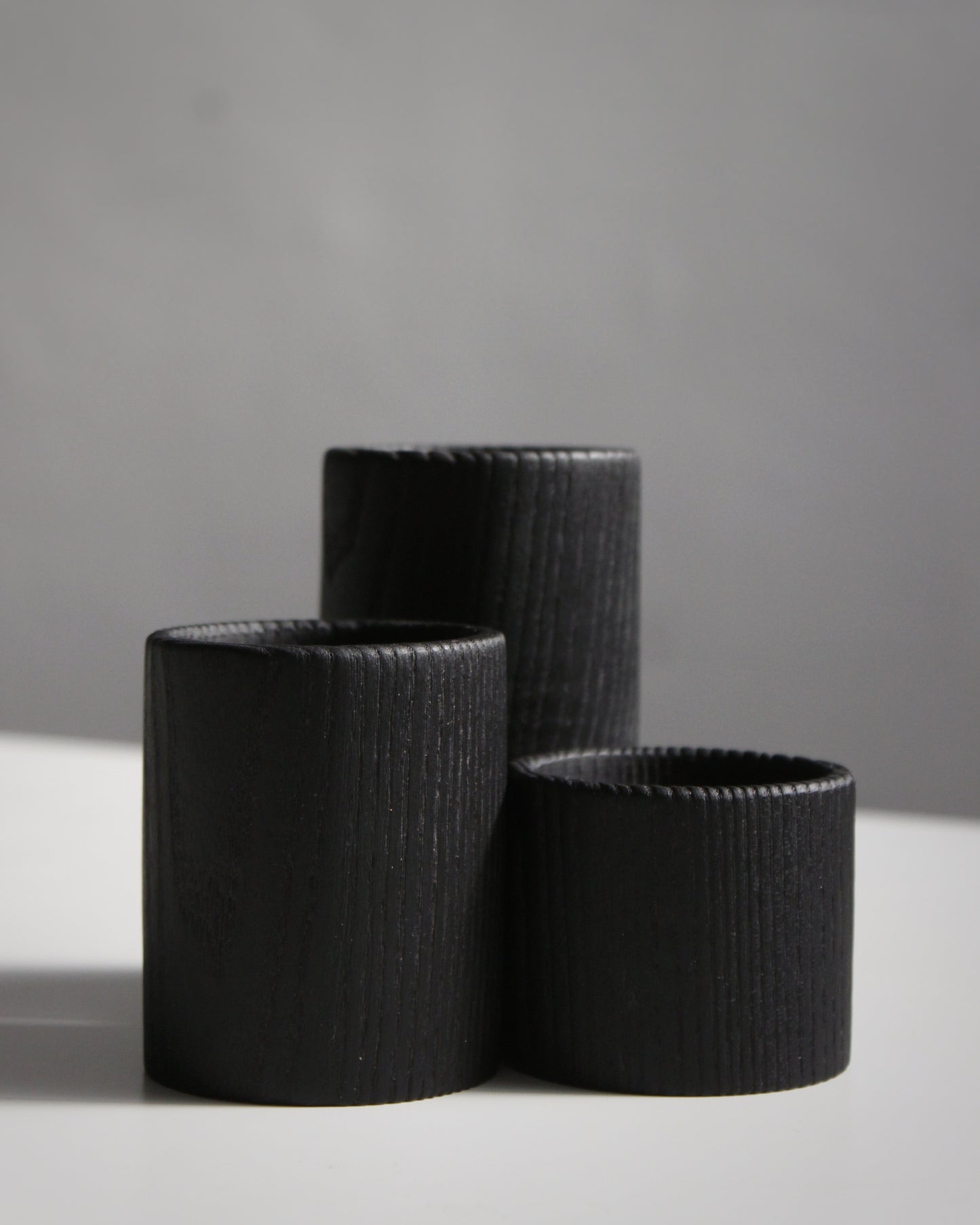 P01 Ash Candle Holder Set