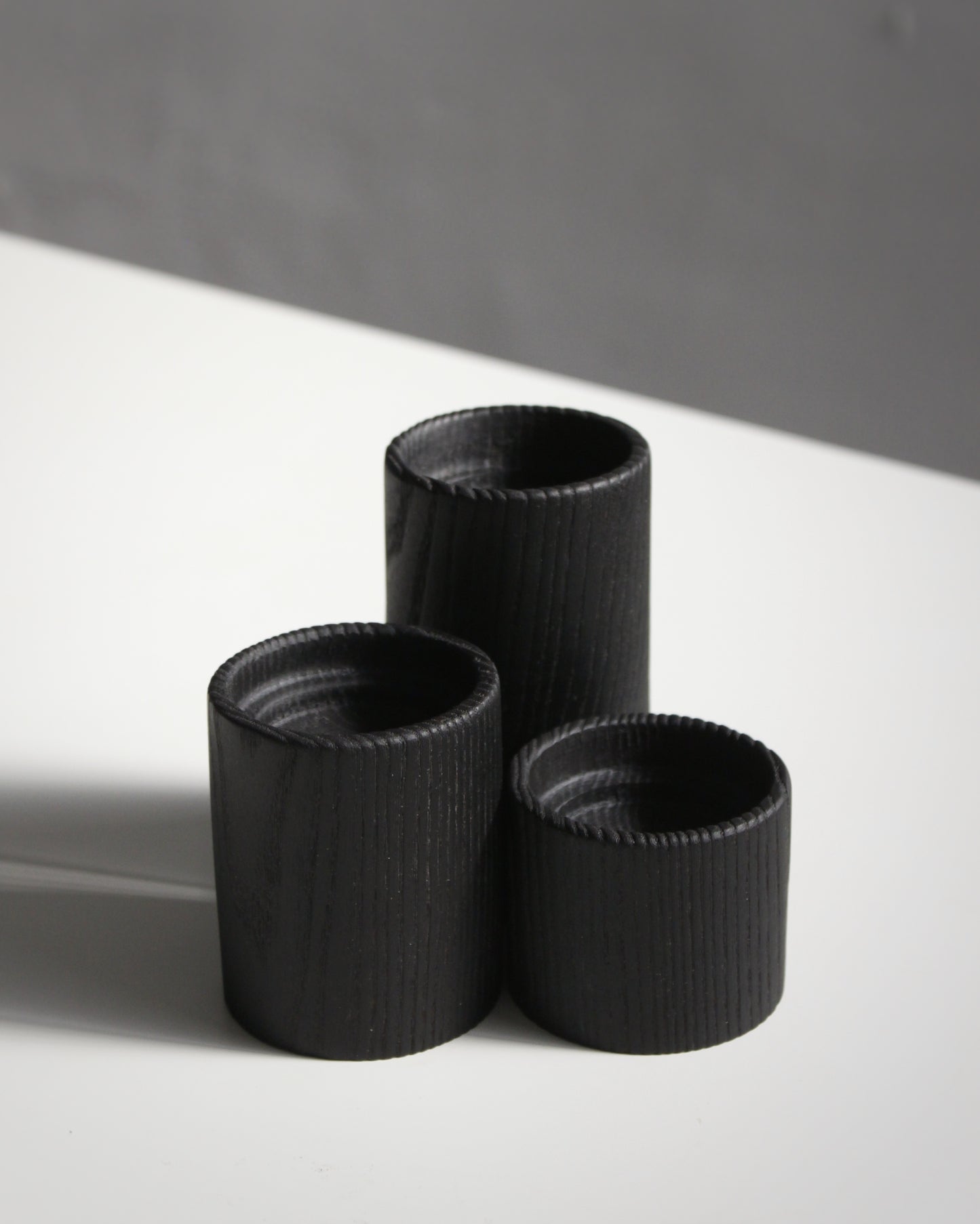 P01 Ash Candle Holder Set