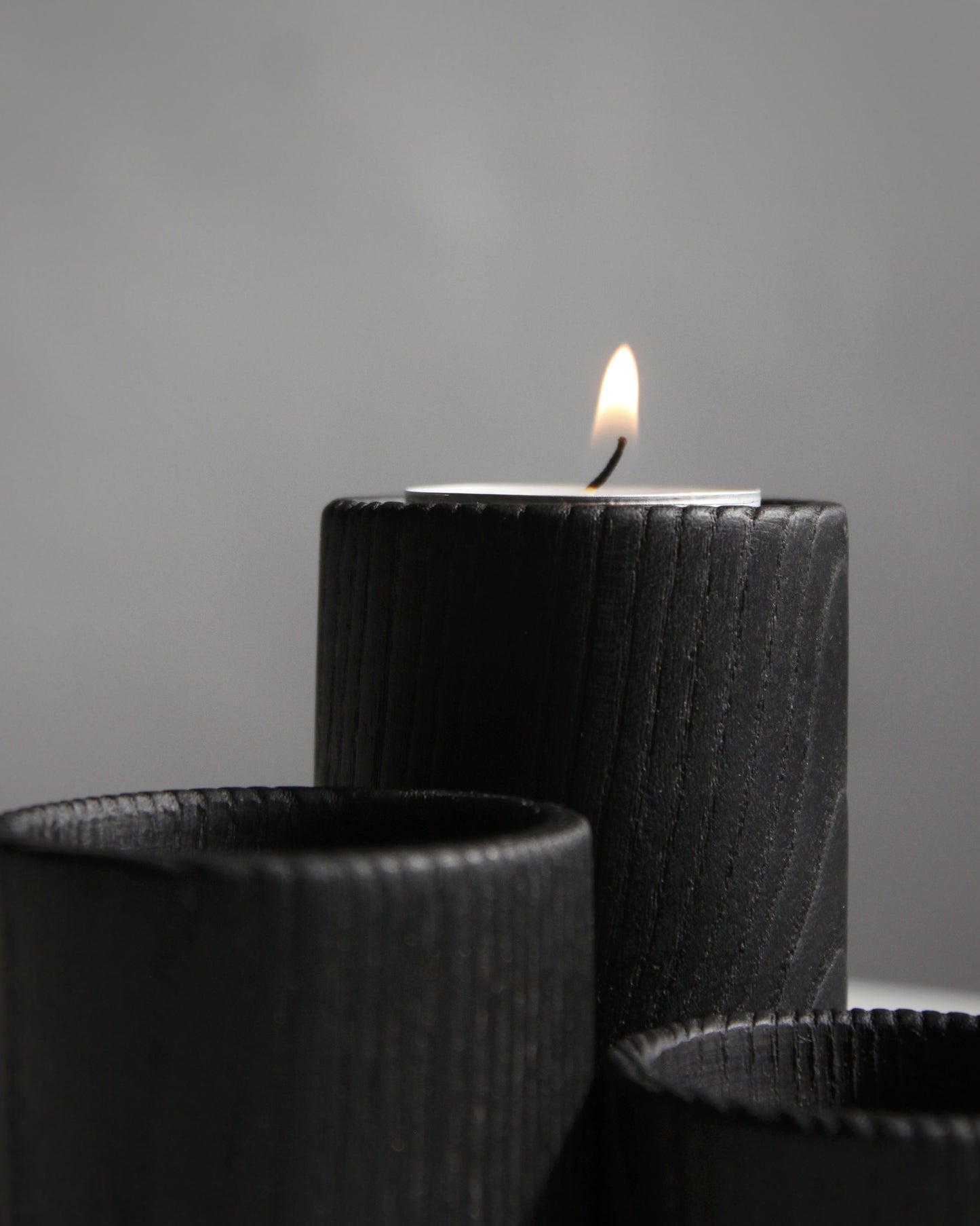P01 Ash Candle Holder Set