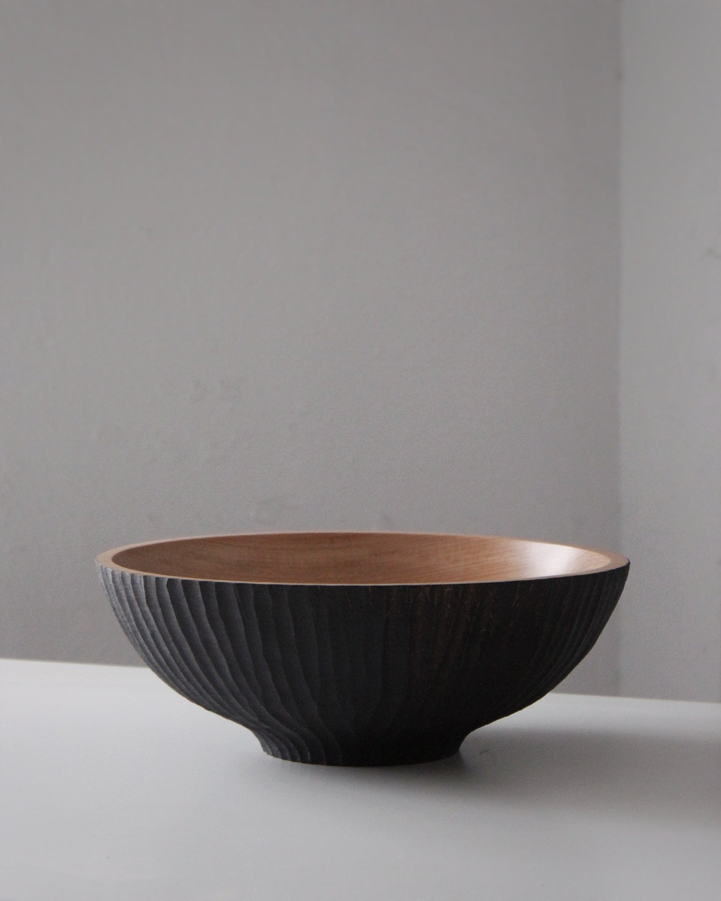 A179 Ebonized White Beech Wood Centerpiece