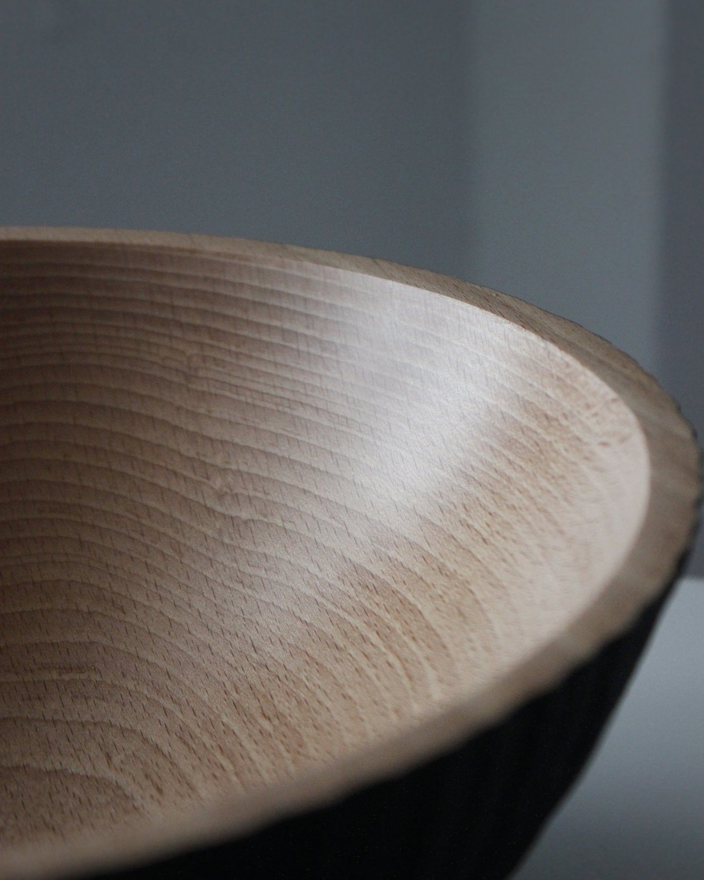 A179 Ebonized White Beech Wood Centerpiece