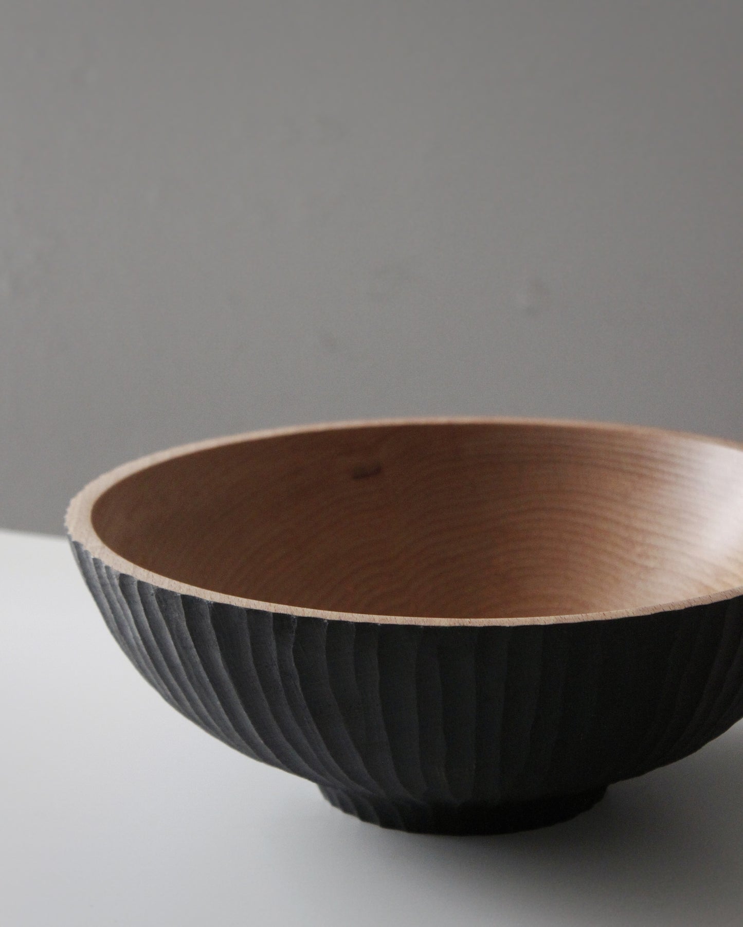 A179 Ebonized White Beech Wood Centerpiece