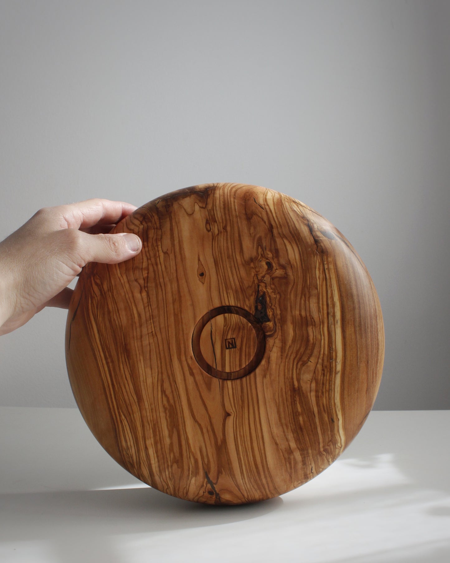 A74 Spanish Olive Wood Centerpiece