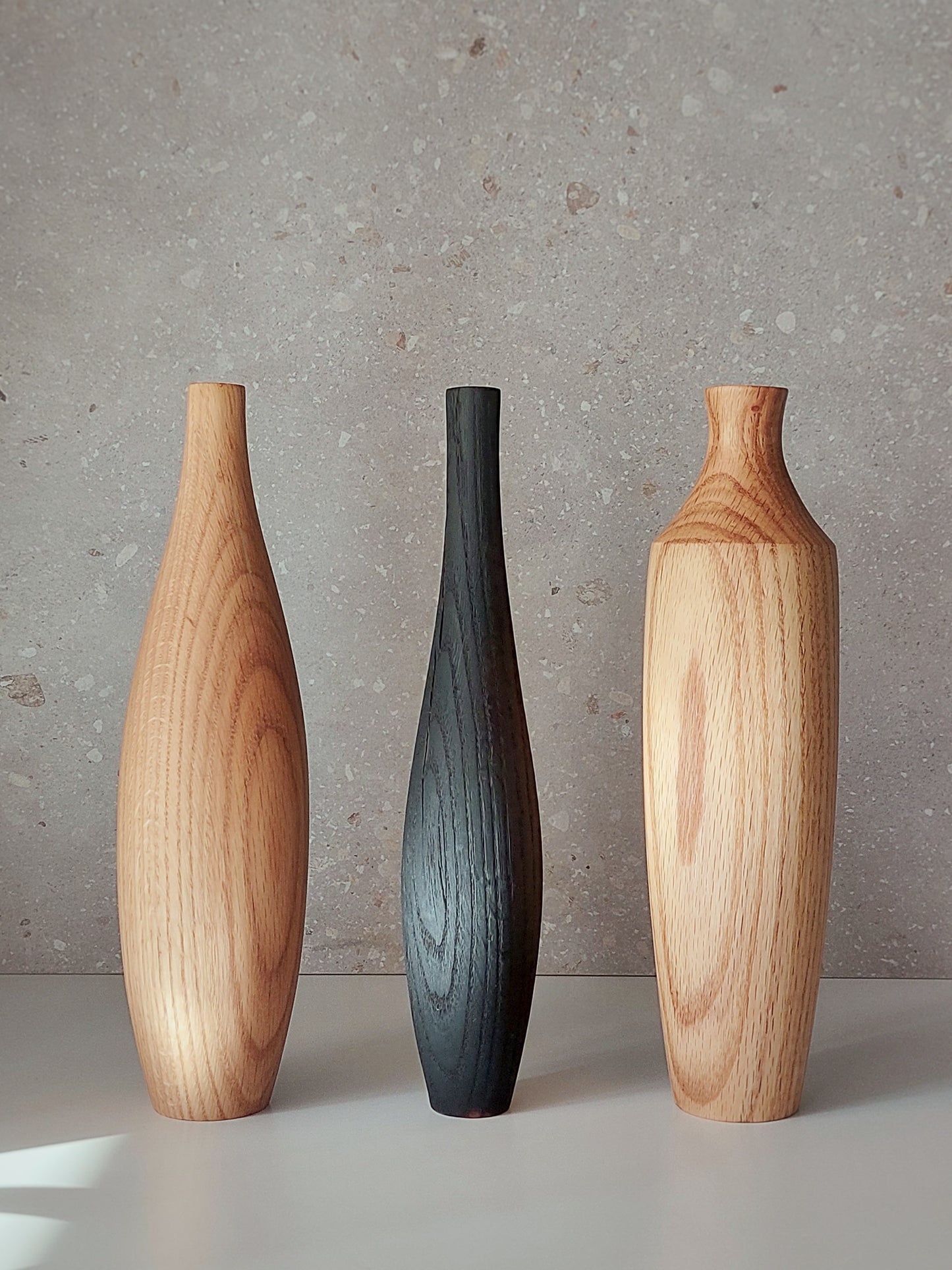 B03 European Oak Wood Vase