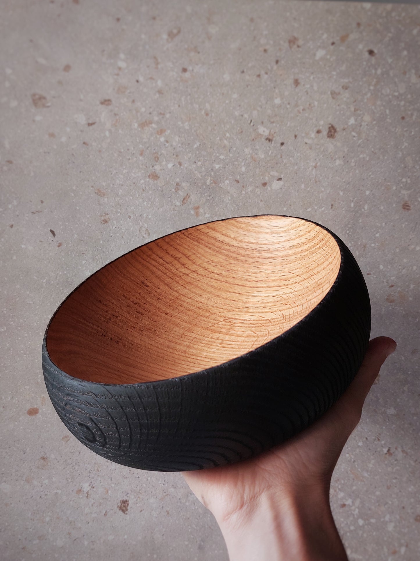 A05 Cuenco de madera de Roble Europeo