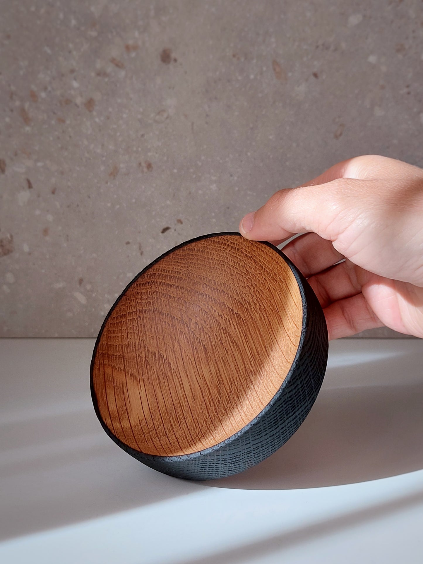 A12 Small American Oak Wood Bowl