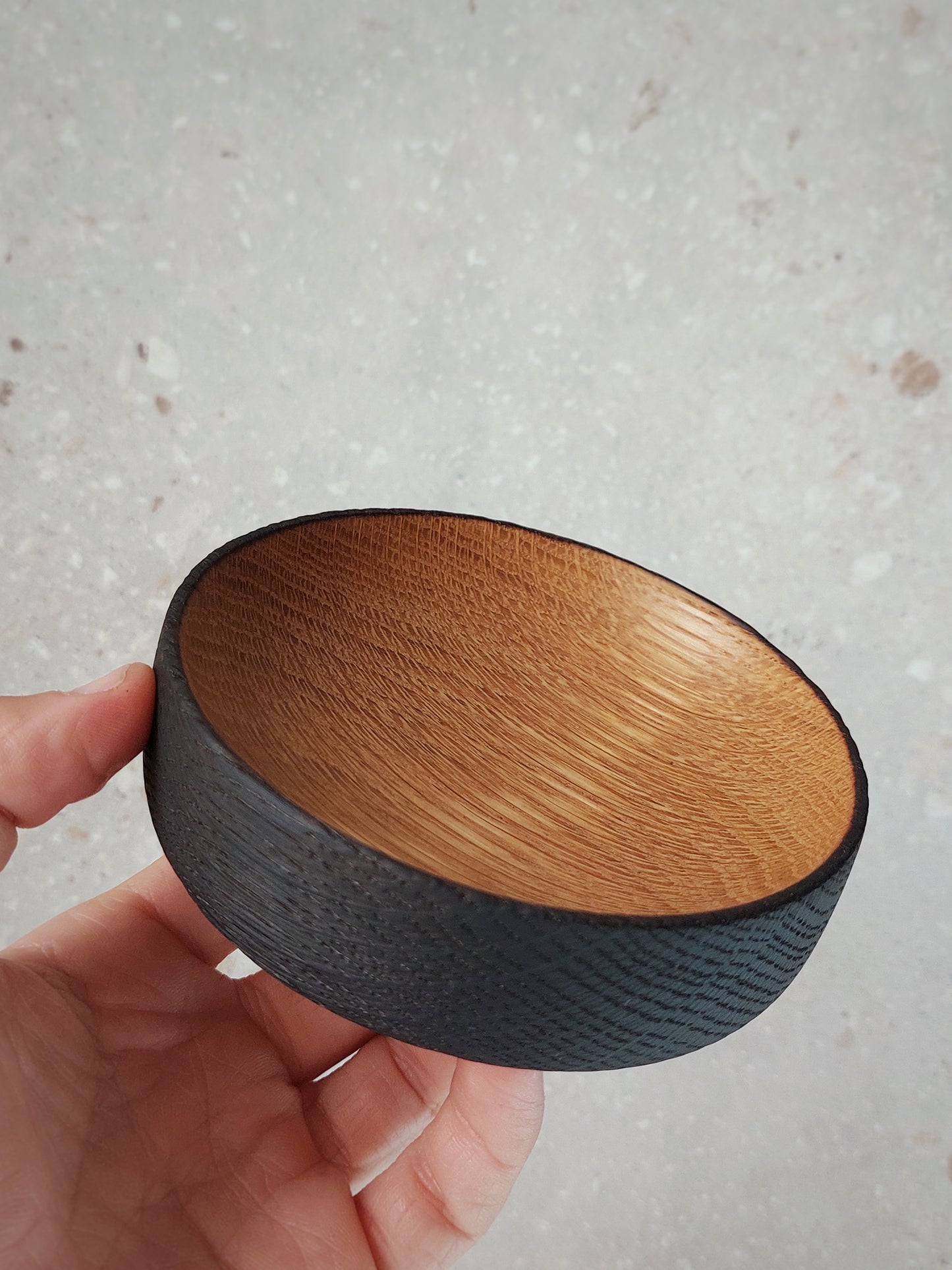 A12 Small American Oak Wood Bowl