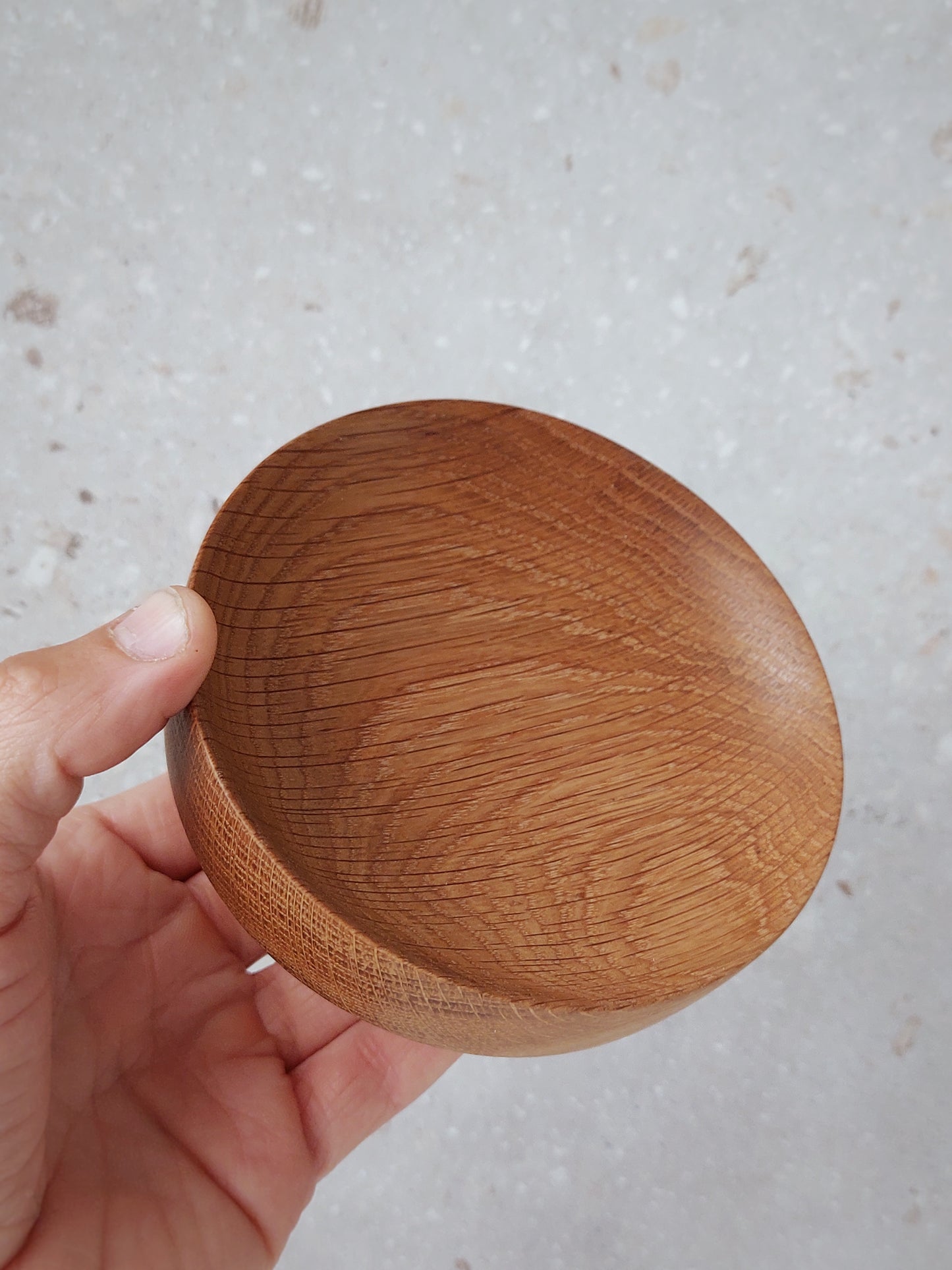 A14 Small American Oak Wood Bowl