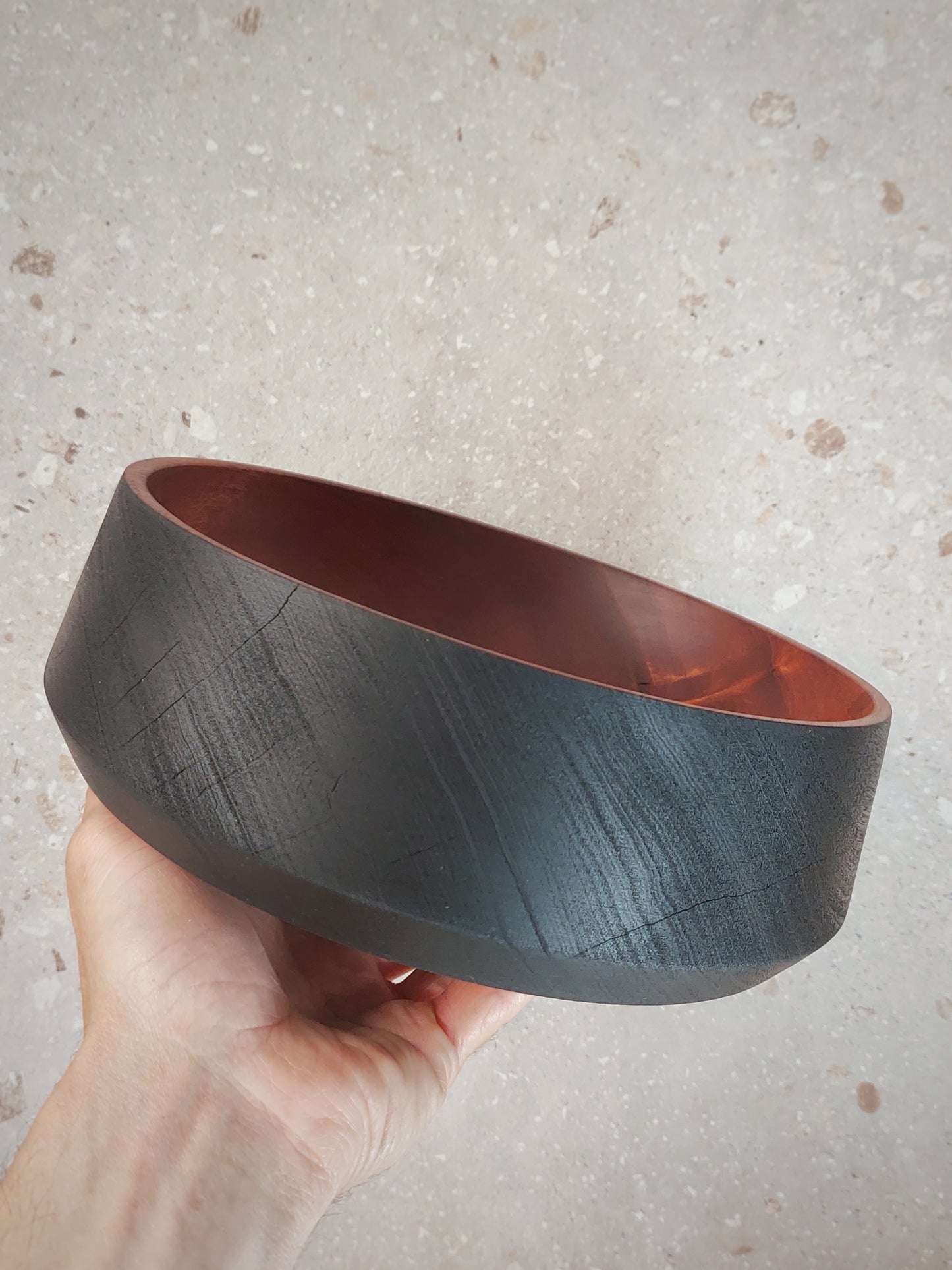 A18 Cuenco de madera de Sapeli