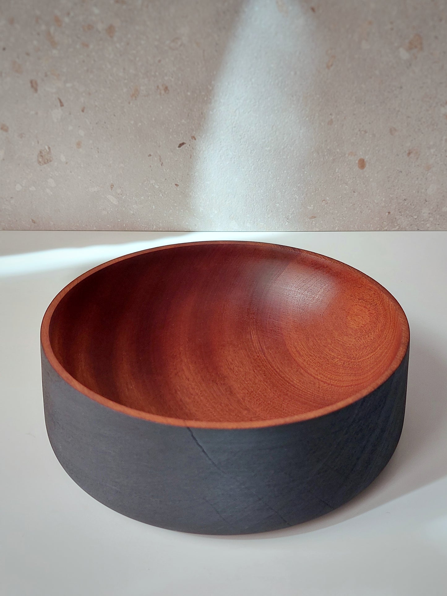 A19 Sapele wood centerpiece