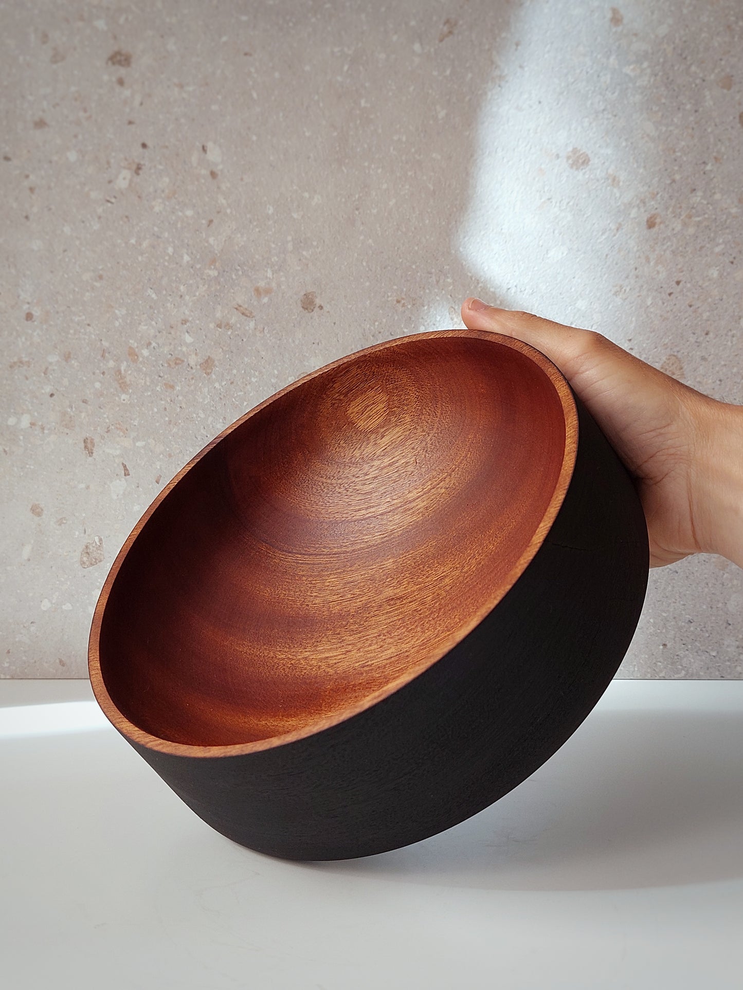A19 Sapele wood centerpiece