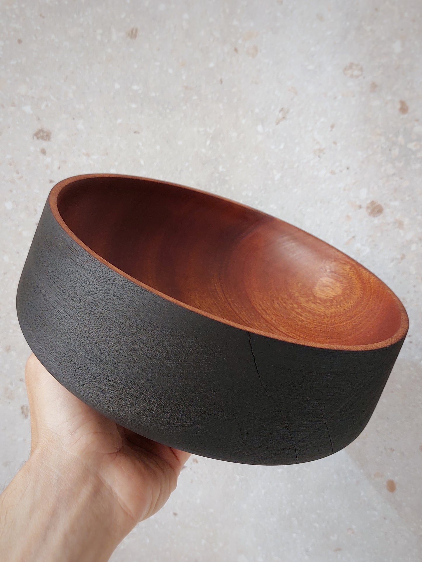 A19 Sapele wood centerpiece