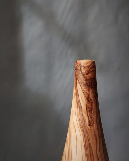 B34 Olive wood vase