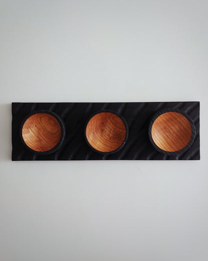 S08 Sapele board and European Oak bowl set