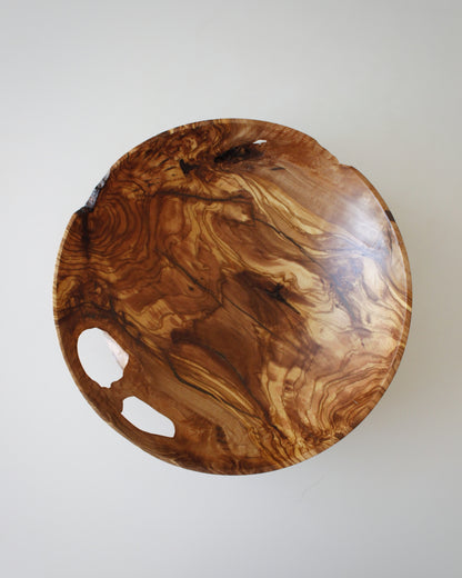 A124 Spanish Olive Wood Centerpiece