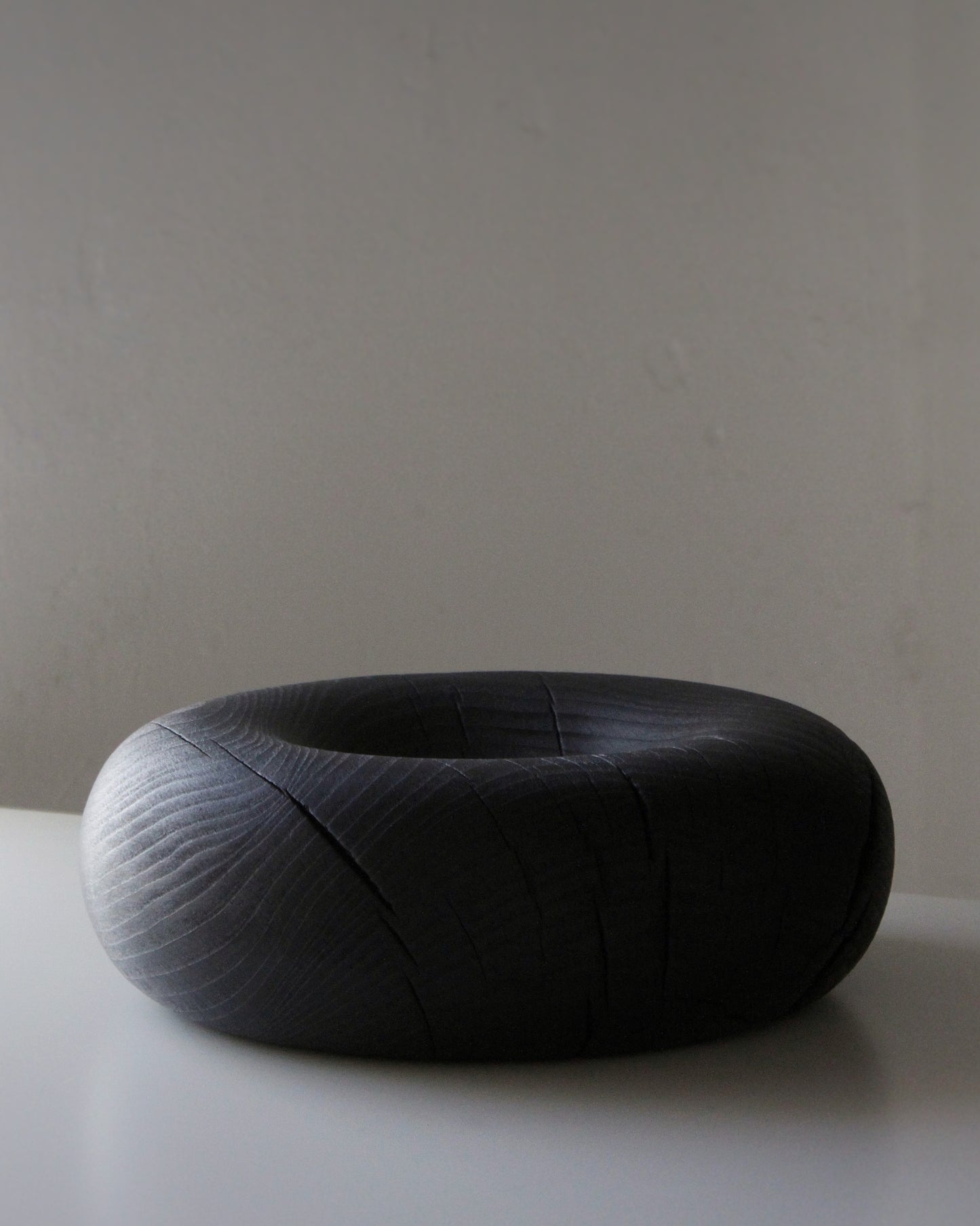 A211 Charred White Beech Wood Centerpicece