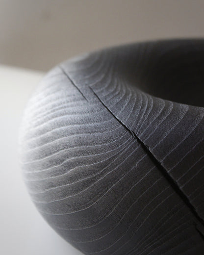 A211 Charred White Beech Wood Centerpicece