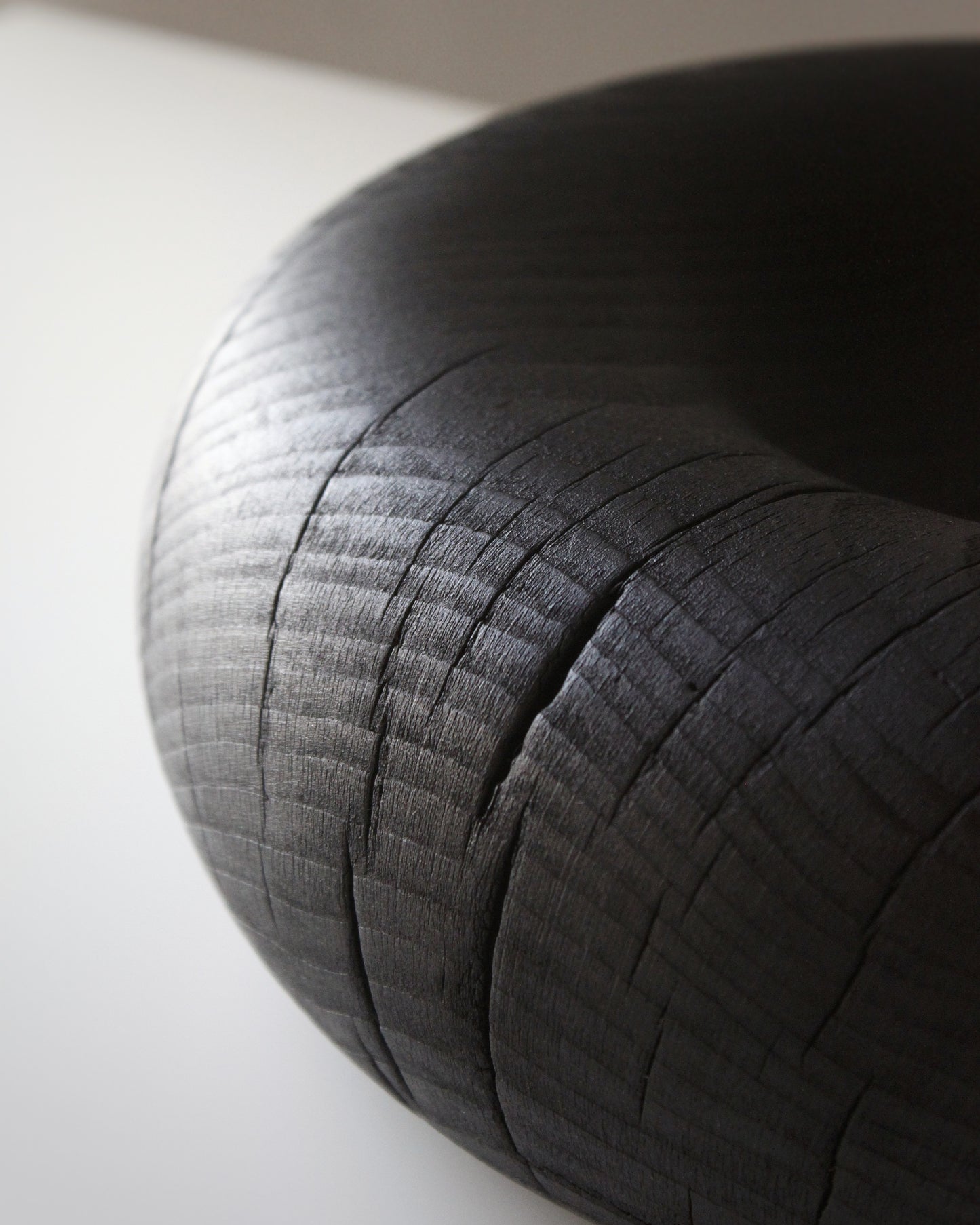 A211 Charred White Beech Wood Centerpicece