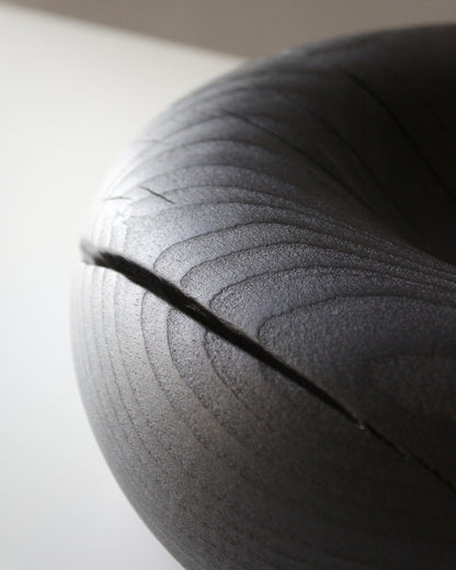 A211 Charred White Beech Wood Centerpicece