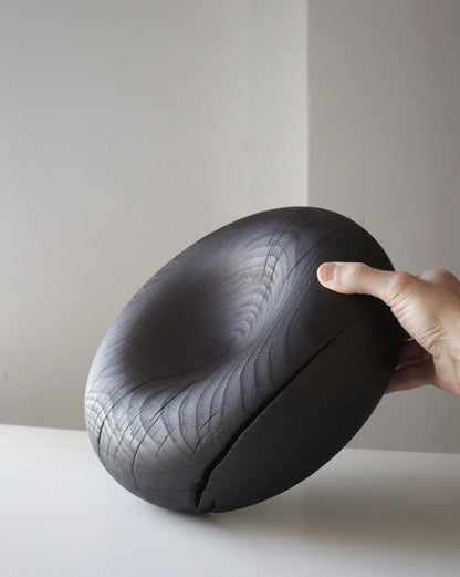 A211 Charred White Beech Wood Centerpicece