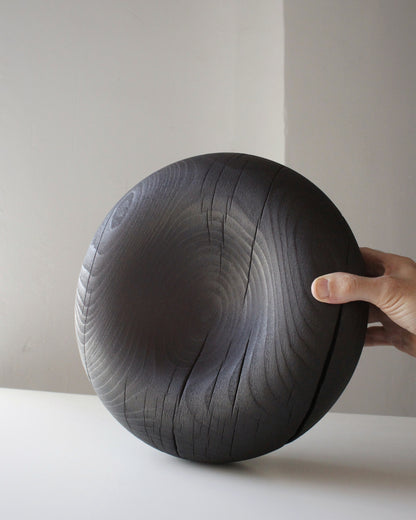 A211 Charred White Beech Wood Centerpicece