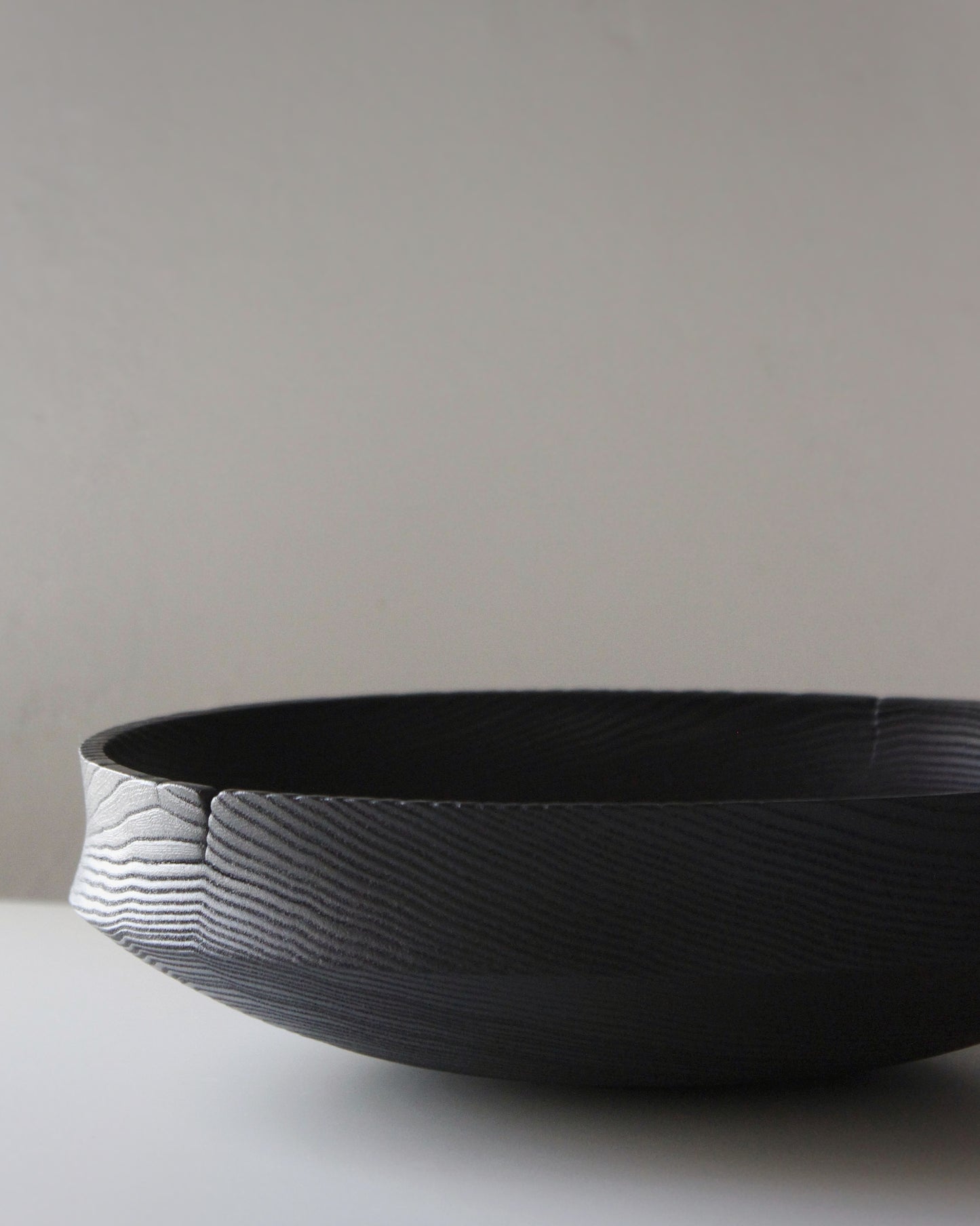 A235 Ash wood centerpiece with Yakisugui finish