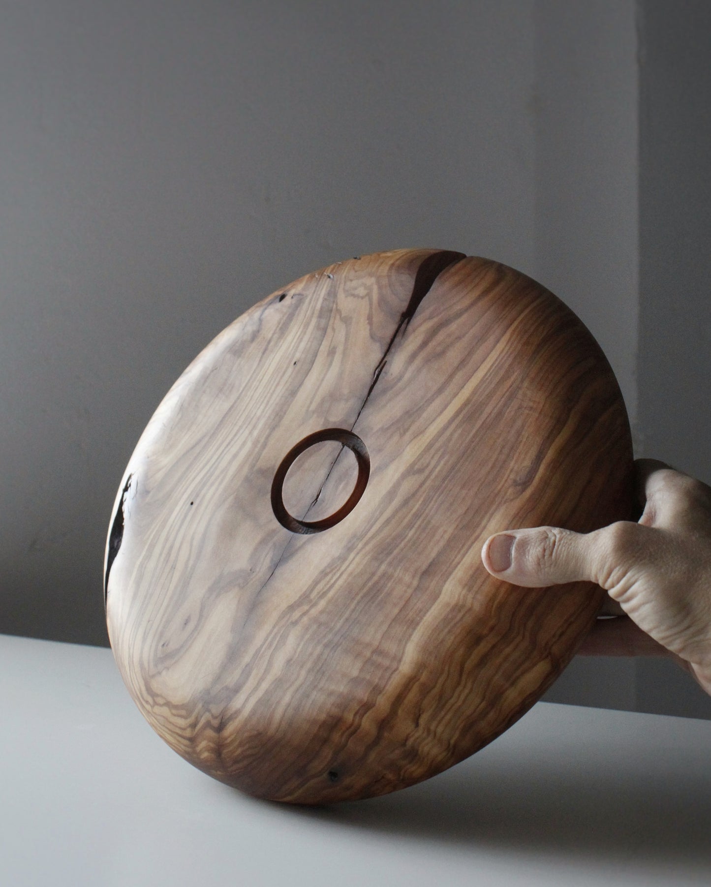 A203 Spanish Olive Wood Centerpiece