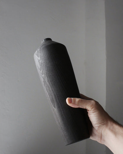 B51 White Beech Charred Vase