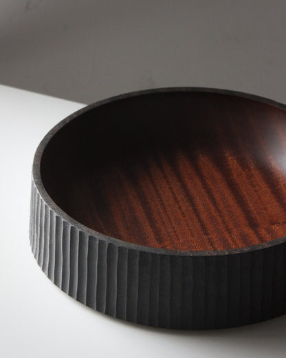 A214 Textured Ebonized Sapele Wood Center