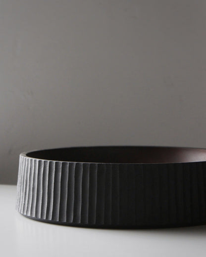 A214 Textured Ebonized Sapele Wood Center