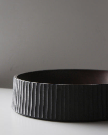 A214 Textured Ebonized Sapele Wood Center