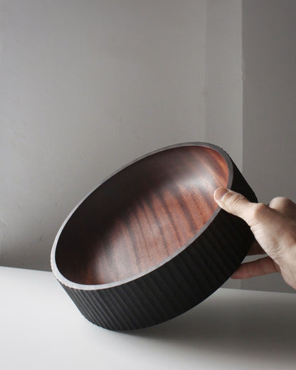 A214 Textured Ebonized Sapele Wood Center