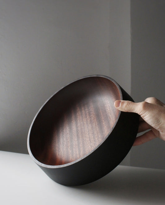 A208 Centro de madera de Sapeli Ebonizado