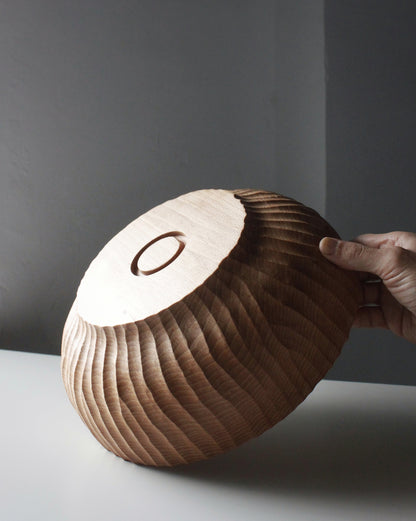 A215 Textured White Beech Wood Center