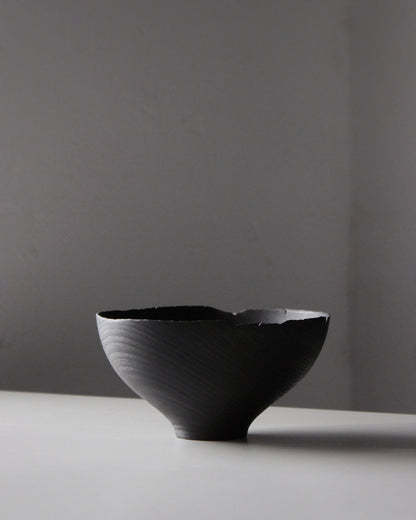 A204 Burnt White Beech Wood Bowl