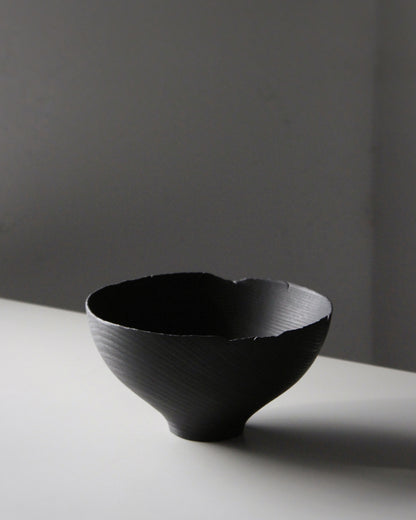 A204 Burnt White Beech Wood Bowl