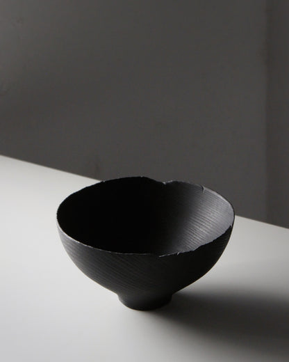 A204 Burnt White Beech Wood Bowl