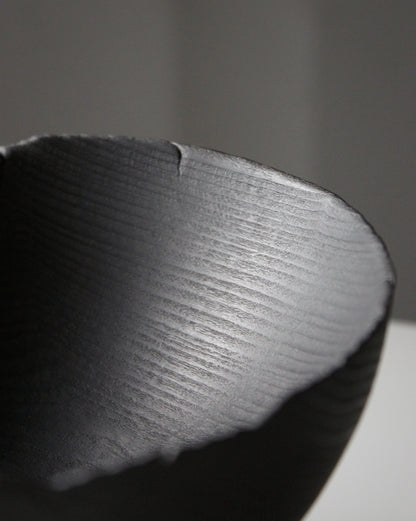 A204 Burnt White Beech Wood Bowl