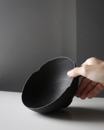 A204 Burnt White Beech Wood Bowl